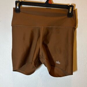 ALO Yoga Brown Bike Shorts